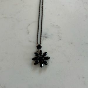 A touch of sparkle black necklace.